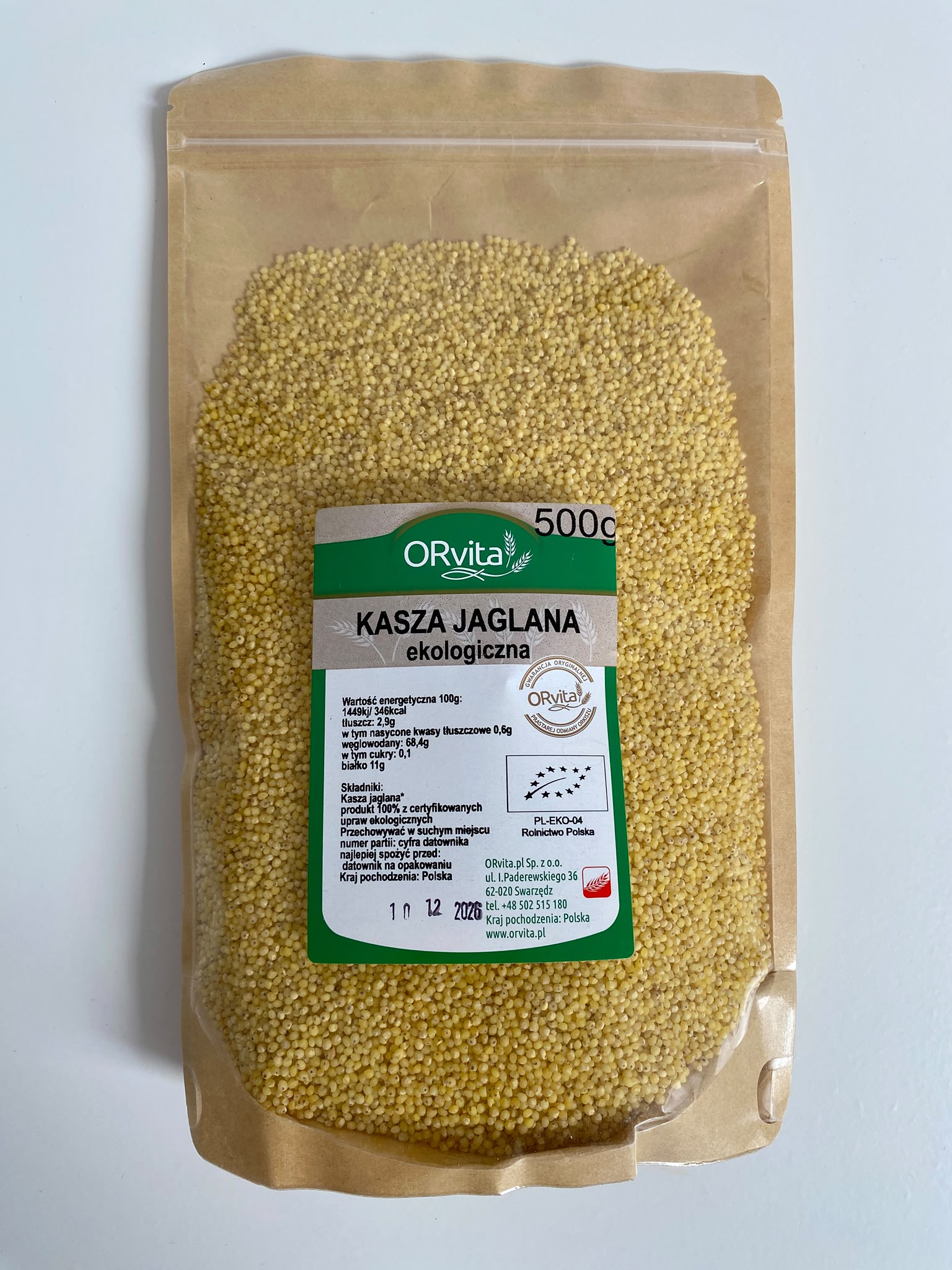 Kasza jaglana BIO 500g