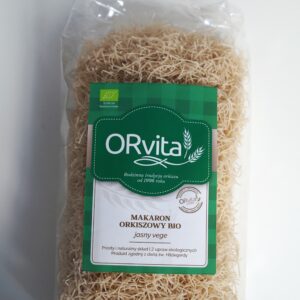 MAKARON ORKISZOWY JASNY VEGE EKO 400 g, NITKA ROSOŁOWA
